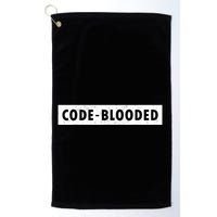 Funny Code Blooded Software Engineer Programmer Golf Towel