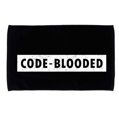 Funny Code Blooded Software Engineer Programmer Microfiber Hand Towel