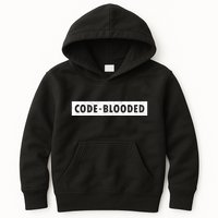 Funny Code Blooded Software Engineer Programmer Kids Hoodie