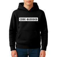 Funny Code Blooded Software Engineer Programmer Kids Hoodie
