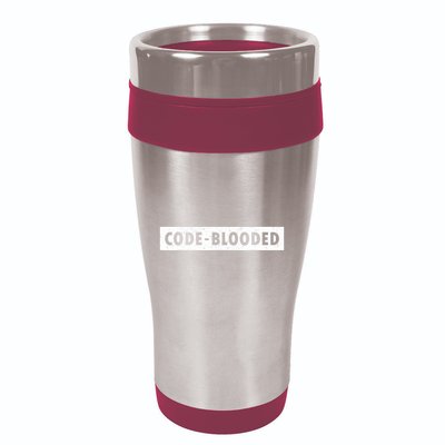 Funny Code Blooded Software Engineer Programmer 16oz Travel Tumbler