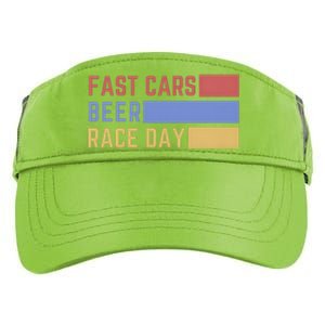 Fast Car Beer Race Day Adult Drive Performance Visor