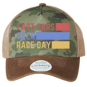 Fast Car Beer Race Day Legacy Tie Dye Trucker Hat