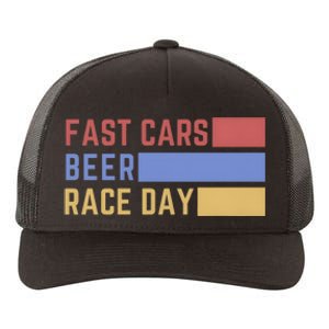 Fast Car Beer Race Day Yupoong Adult 5-Panel Trucker Hat