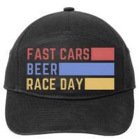 Fast Car Beer Race Day 7-Panel Snapback Hat