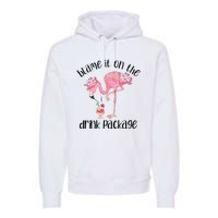 Flamingo Cruise Blame It On The Drink Package Drinking Booze Premium Hoodie