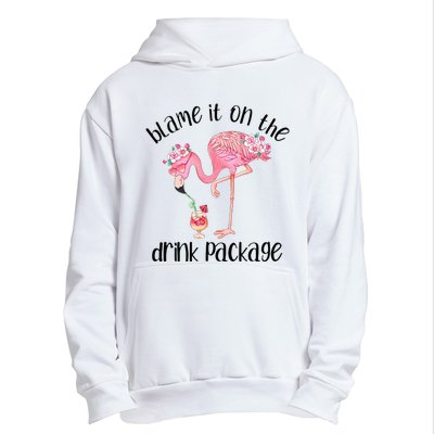 Flamingo Cruise Blame It On The Drink Package Drinking Booze Urban Pullover Hoodie