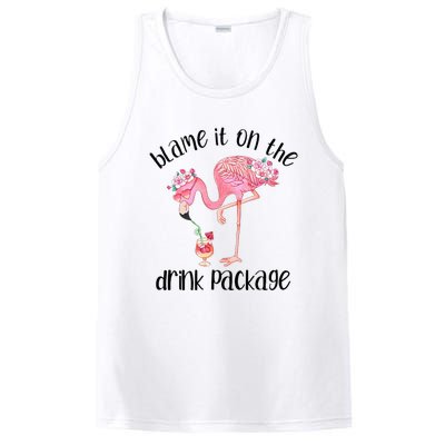 Flamingo Cruise Blame It On The Drink Package Drinking Booze PosiCharge Competitor Tank