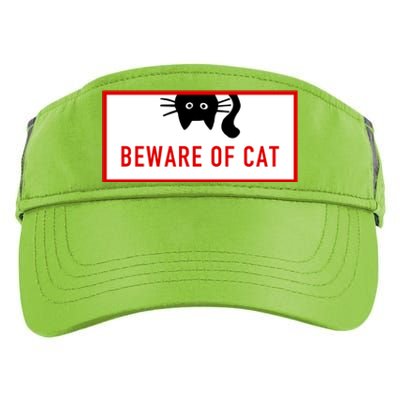 Funny Cat Beware Of Cat Lover Adult Drive Performance Visor