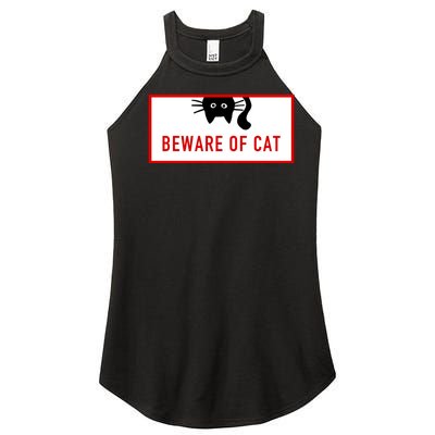 Funny Cat Beware Of Cat Lover Women’s Perfect Tri Rocker Tank