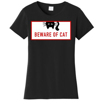 Funny Cat Beware Of Cat Lover Women's T-Shirt