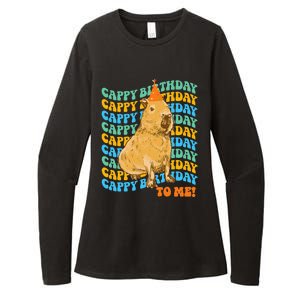 Funny Capybara Birthday Design Womens CVC Long Sleeve Shirt