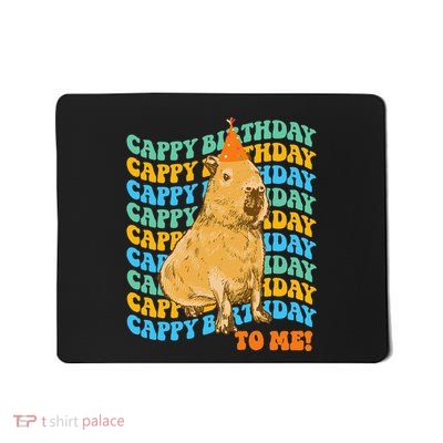 Funny Capybara Birthday Design Mousepad