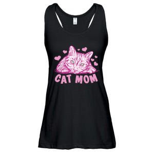 Funny Cat Best Cat Mom Ever Meow with my Cat Tee for Wo Ladies Essential Flowy Tank