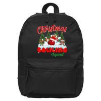 Funny Christmas Bowling Squad Dabbing Santa Elf 16 in Basic Backpack