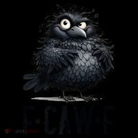 F-Caw-F  Crow  Bird Funny Crow F-Caw-F   7-Panel Snapback Hat