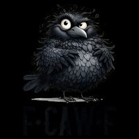 F-Caw-F  Crow  Bird Funny Crow F-Caw-F   16 in Basic Backpack