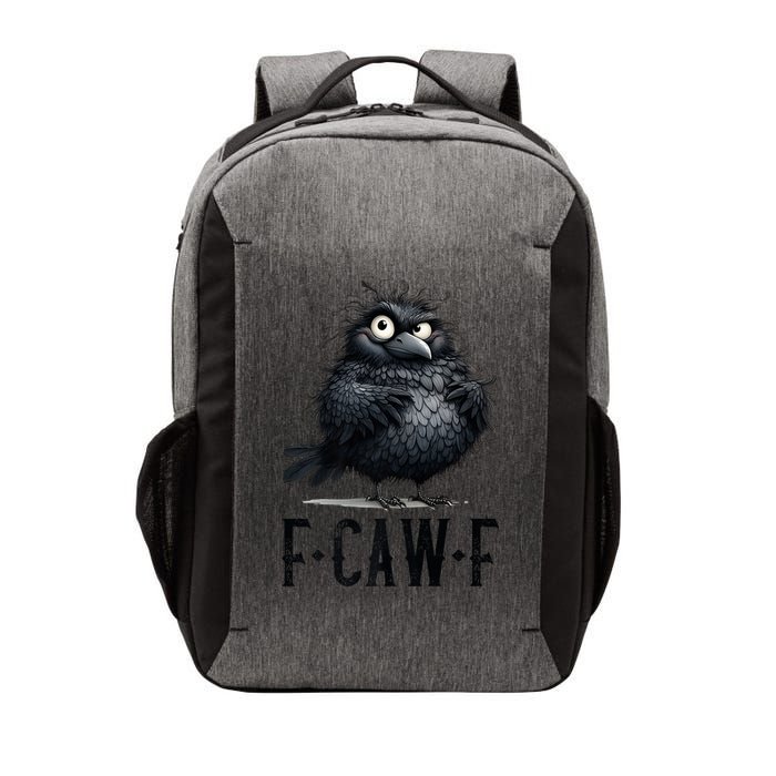 F-Caw-F  Crow  Bird Funny Crow F-Caw-F   Vector Backpack