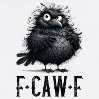 F-Caw-F  Crow  Bird Funny Crow F-Caw-F   Garment-Dyed Sweatshirt
