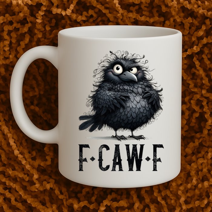F-Caw-F  Crow  Bird Funny Crow F-Caw-F   Mug