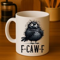 F-Caw-F  Crow  Bird Funny Crow F-Caw-F   Mug