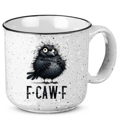 F-Caw-F  Crow  Bird Funny Crow F-Caw-F   15oz Campfire Ceramic Mug