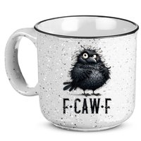 F-Caw-F  Crow  Bird Funny Crow F-Caw-F   15oz Campfire Ceramic Mug