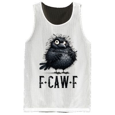 F-Caw-F  Crow  Bird Funny Crow F-Caw-F   Mesh Reversible Basketball Jersey Tank