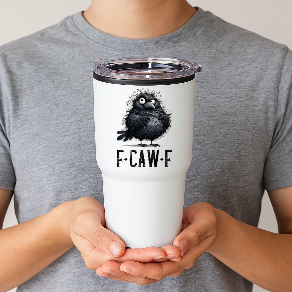 F-Caw-F  Crow  Bird Funny Crow F-Caw-F   Tumbler