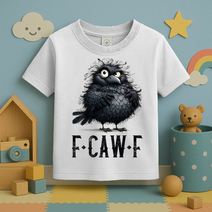 F-Caw-F  Crow  Bird Funny Crow F-Caw-F   Toddler T-Shirt