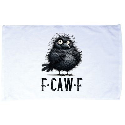 F-Caw-F  Crow  Bird Funny Crow F-Caw-F   Microfiber Hand Towel