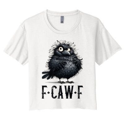 F-Caw-F  Crow  Bird Funny Crow F-Caw-F   Crop Top