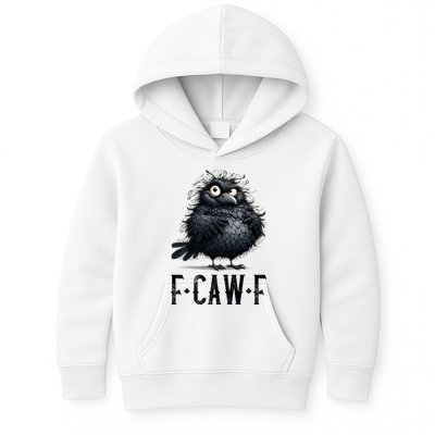 F-Caw-F  Crow  Bird Funny Crow F-Caw-F   Kids Hoodie