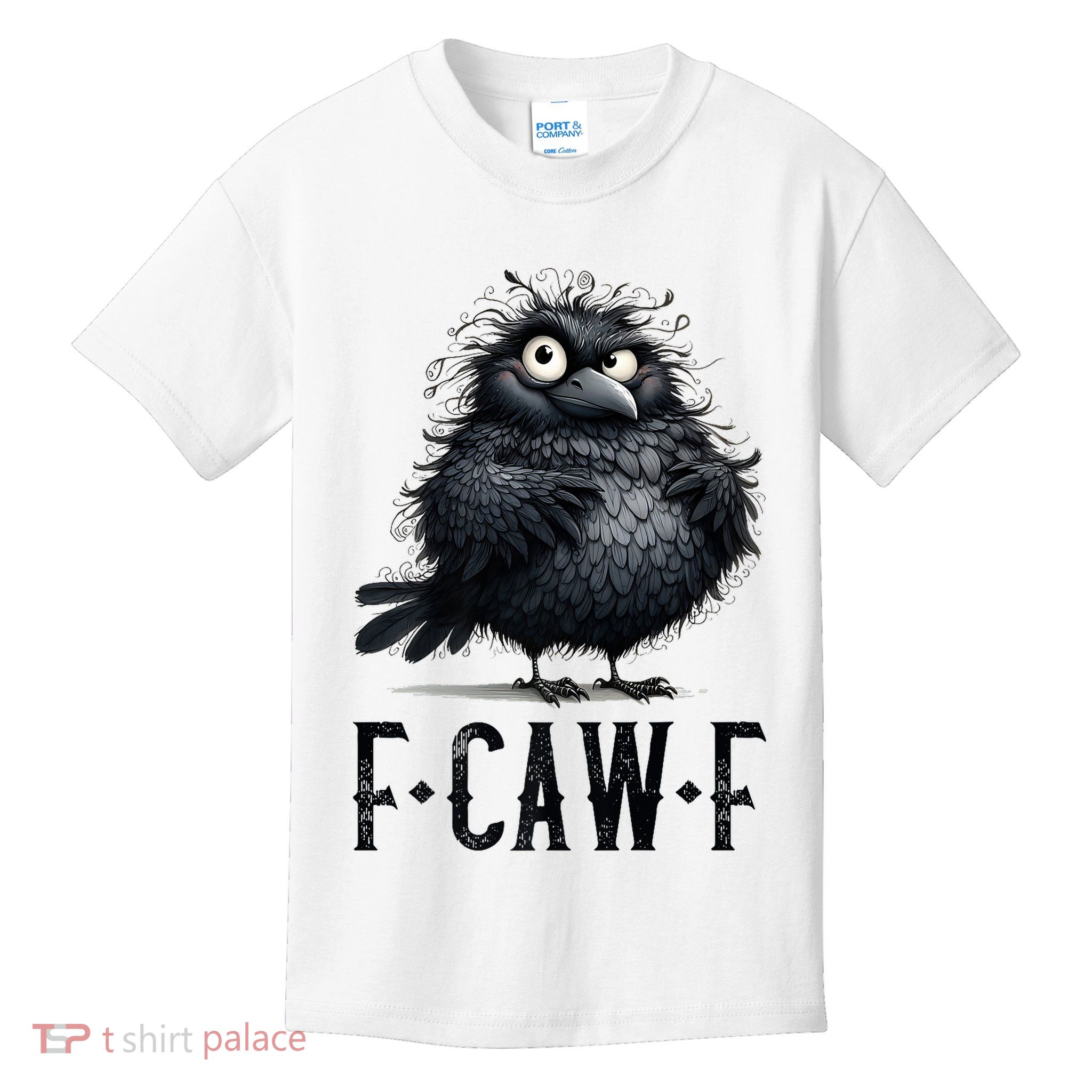 F-Caw-F  Crow  Bird Funny Crow F-Caw-F   Kids T-Shirt