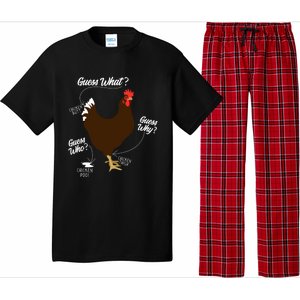 Funny Chicken Butt Guess Why? Farm Cool Gift Pajama Set