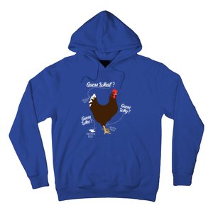 Funny Chicken Butt Guess Why? Farm Cool Gift Hoodie