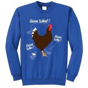 Funny Chicken Butt Guess Why? Farm Cool Gift Sweatshirt