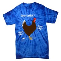 Funny Chicken Butt Guess Why? Farm Cool Gift Tie-Dye T-Shirt