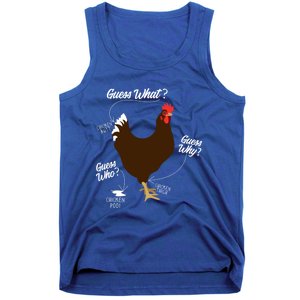 Funny Chicken Butt Guess Why? Farm Cool Gift Tank Top