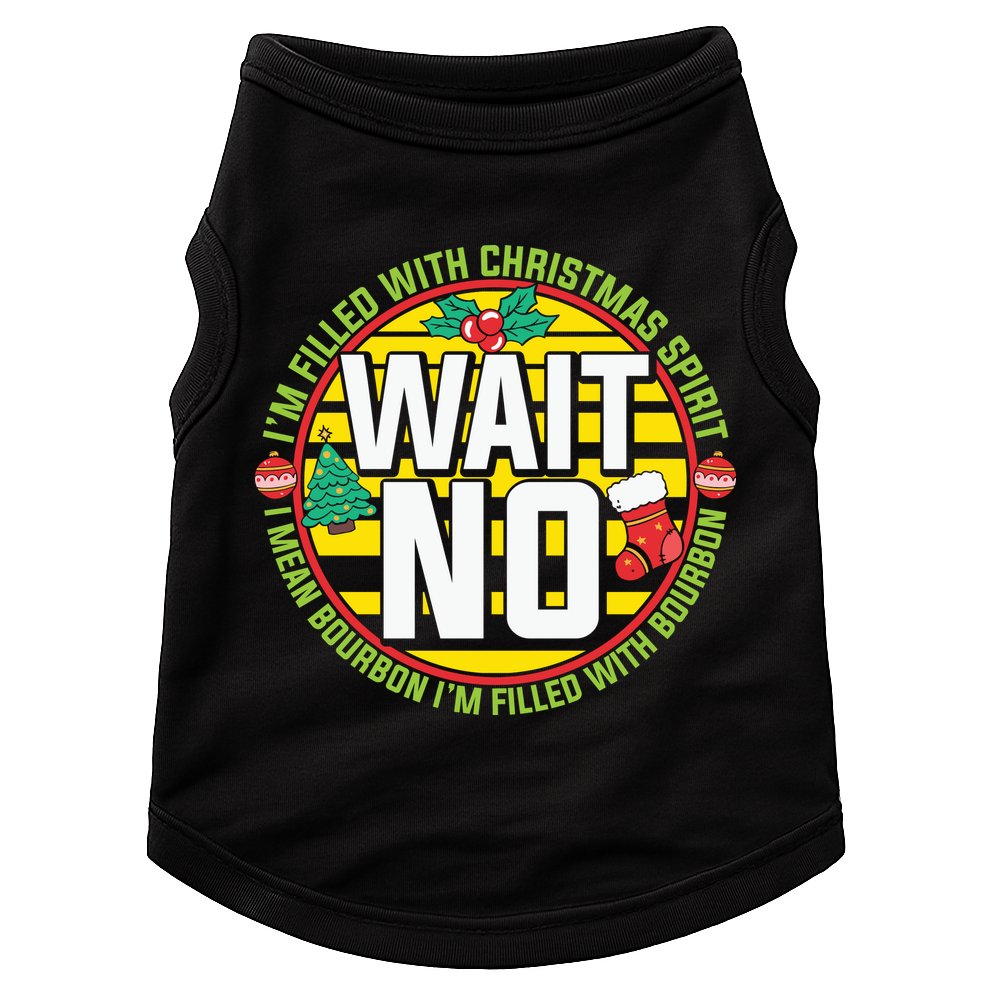 Funny Christmas Bourbon Doggie Tank