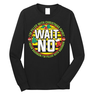 Funny Christmas Bourbon Long Sleeve Shirt
