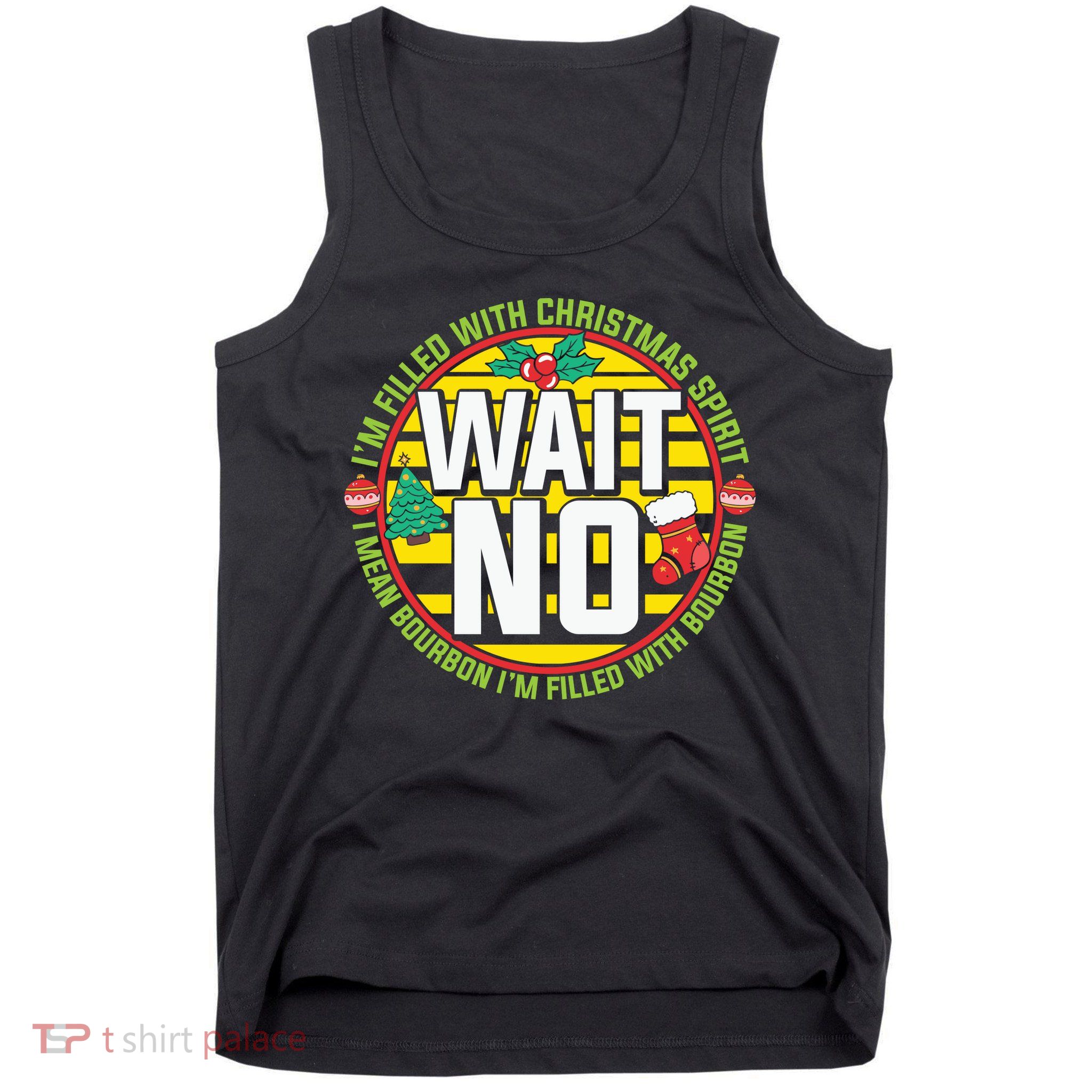 Funny Christmas Bourbon Tank Top