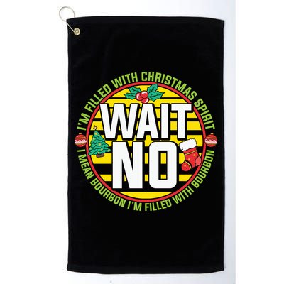 Funny Christmas Bourbon Golf Towel