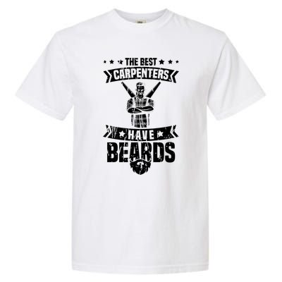 Funny Carpenter Beard Gift Woodworker Carpentry Crafts Gift Garment-Dyed Heavyweight T-Shirt