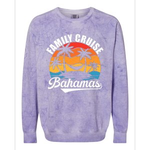 Family Cruise Bahamas 2024 Summer Matching Vacation 2024 Colorblast Crewneck Sweatshirt