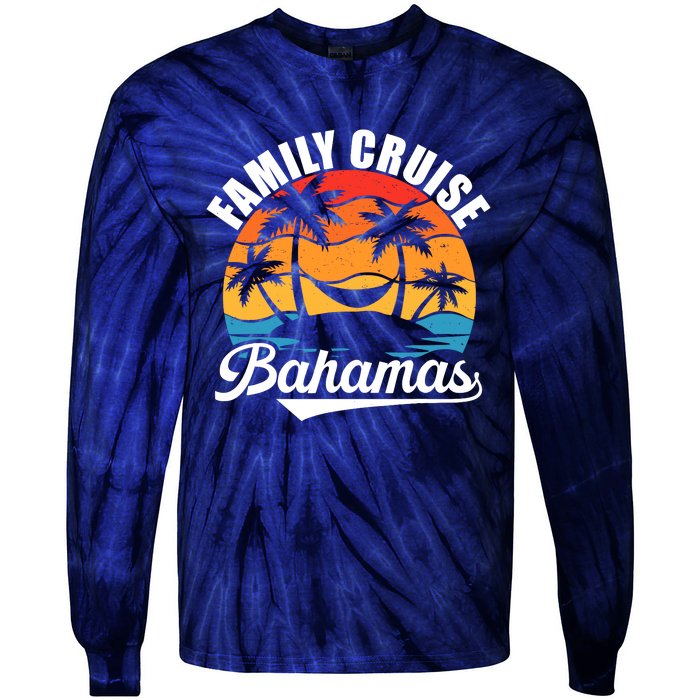 Family Cruise Bahamas 2024 Summer Matching Vacation 2024 Tie-Dye Long Sleeve Shirt