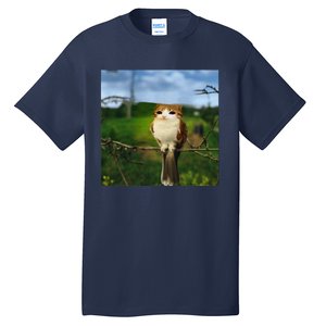 Funny Cat Bird Meme Brainrot Gen Z Bird Cat Meme Tall T-Shirt