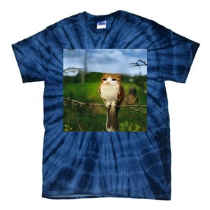 Funny Cat Bird Meme Brainrot Gen Z Bird Cat Meme Tie-Dye T-Shirt