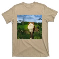 Funny Cat Bird Meme Brainrot Gen Z Bird Cat Meme T-Shirt