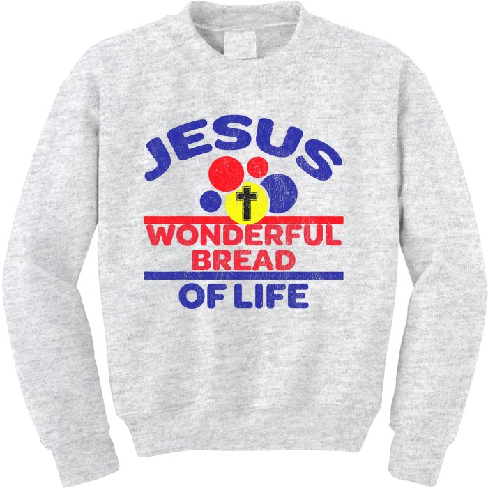 Funny Christian Bible Verse Jesus Is The Bread Of Life Kids Sweatshirt